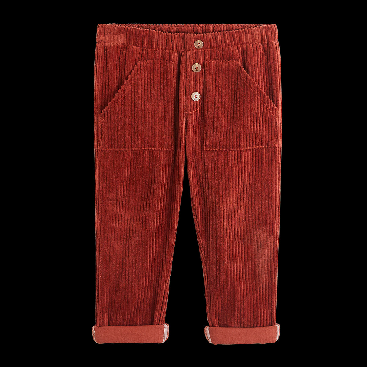 PANTALON JOSEPH VELOURS BRIQUE