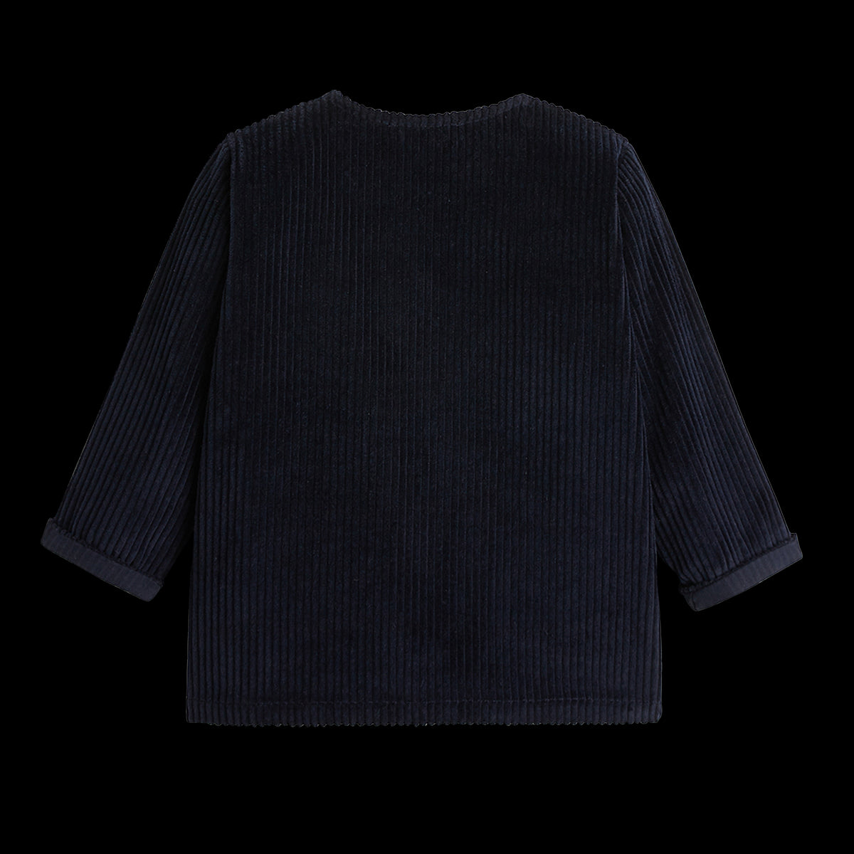 CHEMISE ANDREA VELOURS BLEU MARINE
