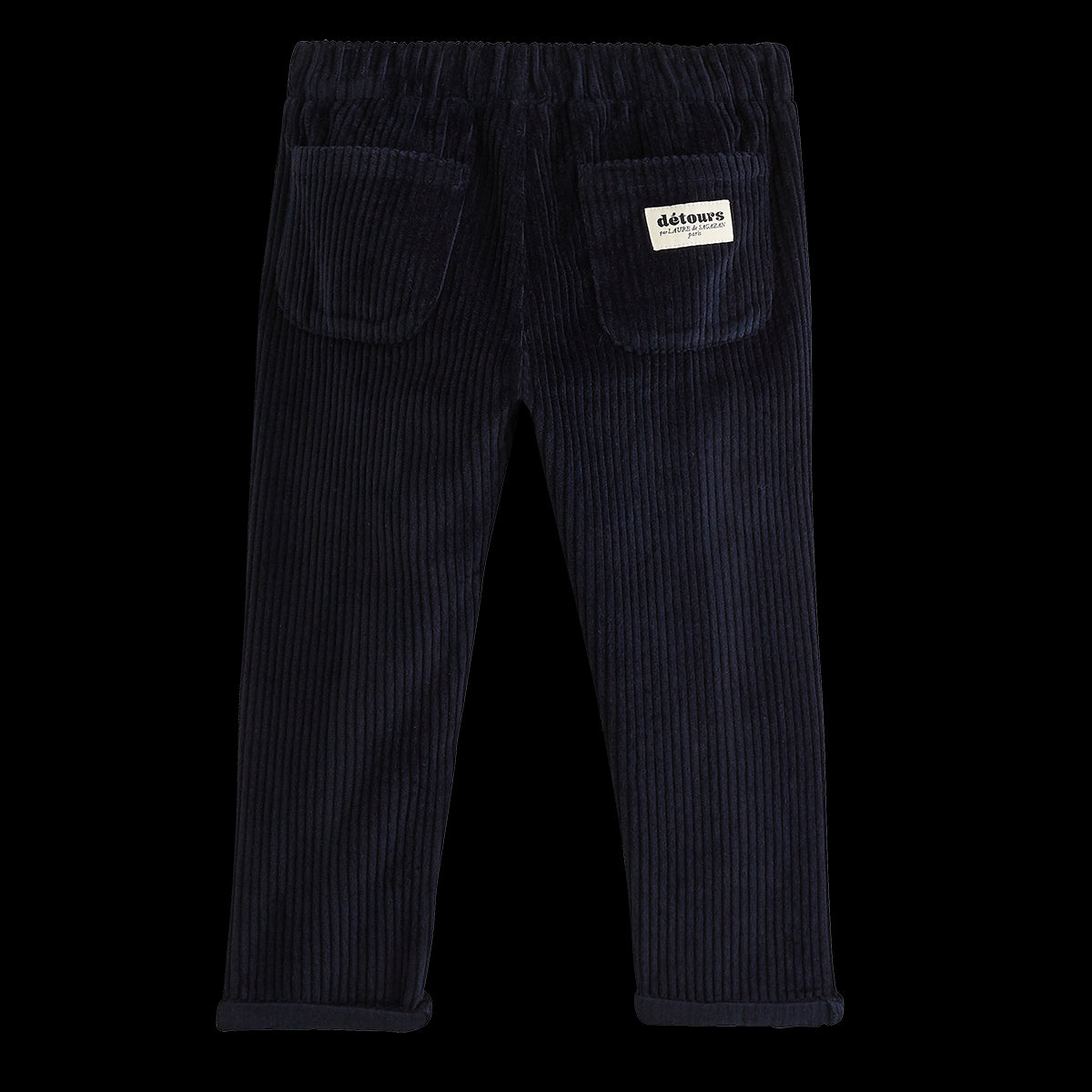 PANTALON JOSEPH VELOURS BLEU MARINE